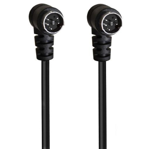 Mini DIN 5 Pin Audio/Video Cable 1.8m Elbow to Elbow - 1