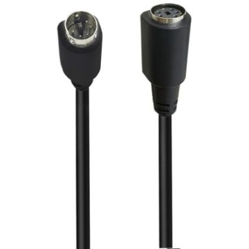 3m Mini DIN 5 Pin Audio/Video Cable (Male to Female Straight) - 1