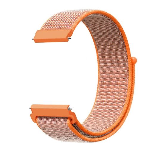 Samsung Galaxy Watch 46mm Nylon Braided Band - Orange Red - 1