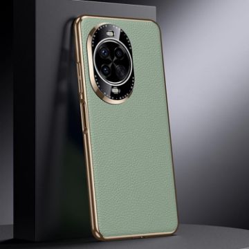 Huawei nova 14 Genuine Leather Phone Case - Green - 1