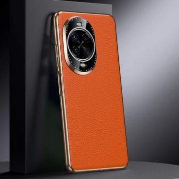 Huawei nova 14 Pro Genuine Leather Phone Case - Orange - 1
