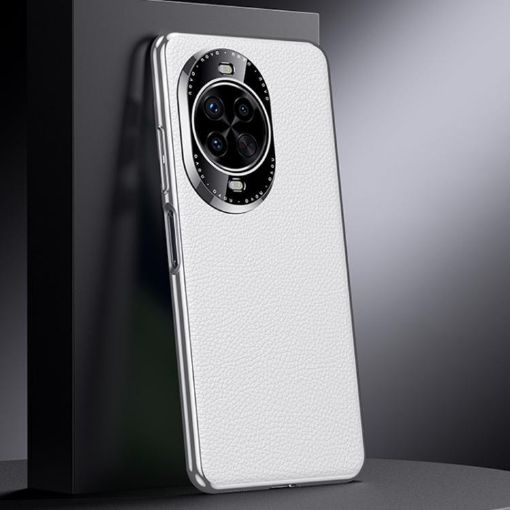 Huawei nova 14 Pro Genuine Leather Phone Case - White - 1
