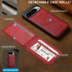 Google Pixel 10/10 Pro LC.IMEEKE L3 RFID Card Bag Magsafe Case Red - 7