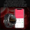 ET492 Smart Watch - 1.43" AMOLED, ECG/Blood Sugar, Red Silicone Strap - 8