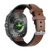 ET492 Smart Watch: 1.43" AMOLED, ECG/Blood Sugar, Leather Strap, Brown - 3