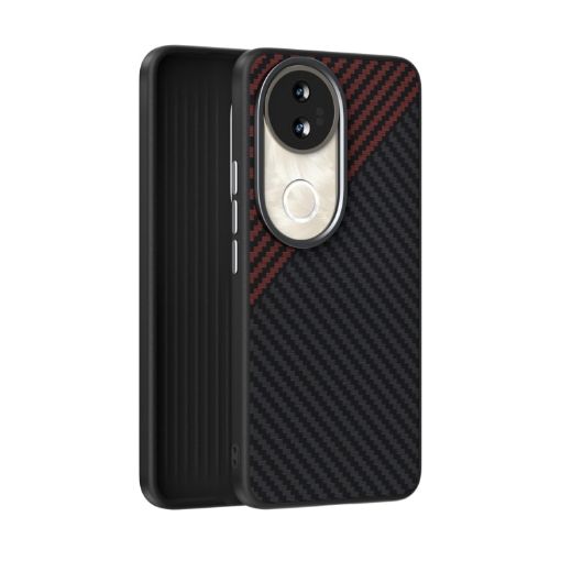 Vivo S20 ABEEL C Carbon Fiber 6D MagSafe Phone Case Black Red - 1