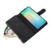 Samsung Galaxy A07 4G/5G Black Leather Wallet Phone Case with Zipper - 7