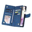 Samsung Galaxy A17 5G Frosted Zipper Wallet Leather Case - Blue - 5