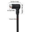 Mini DIN 7 Pin S-Video Cable, 0.5m Elbow to Elbow Audio/Video - 3