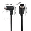 Mini DIN 7 Pin S-Video Cable 0.5m Straight to Elbow Audio/Video - 3