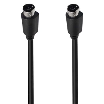 Mini DIN 7 Pin S-Video Cable 1.8m - Audio/Video Straight to Straight - 1