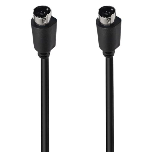 Mini DIN 7 Pin S-Video Cable 1.8m - Audio/Video Straight to Straight - 1