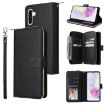 Samsung Galaxy A17 5G Leather Phone Case with 9-Card Slots - Black - 1