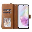 Samsung Galaxy A17 5G Leather Wallet Case with 9 Card Slots (Brown) - 4