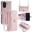 Redmi A5 4G Pink Sheep Texture Cross-body Wallet Leather Case - 1