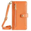 Redmi Note 14S 4G Orange Sheep Texture Leather Wallet Phone Case - 2