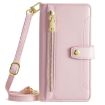 Redmi Note 14S 4G Pink Sheep Texture Cross-body Wallet Leather Case - 2