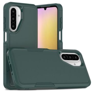 Samsung Galaxy A26 5G Phone Case, 2 in 1 PC + TPU, Dark Green - 1
