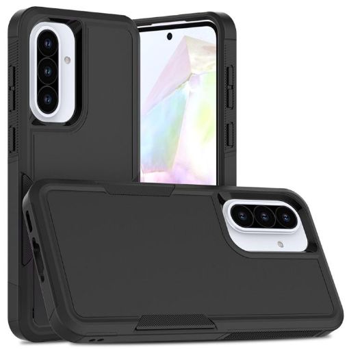 Samsung Galaxy A36 5G Phone Case - 2 in 1 PC + TPU (Black) - 1