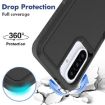 Samsung Galaxy A36 5G Phone Case - 2 in 1 PC + TPU (Black) - 3