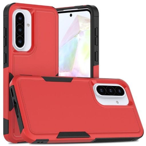 Samsung Galaxy A56 5G Red Phone Case - 2 in 1 PC + TPU Cover - 1