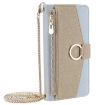 Redmi A5 4G Crossbody Litchi Texture Leather Phone Case Blue - 2
