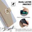 Redmi A5 4G Crossbody Litchi Texture Leather Phone Case Blue - 5