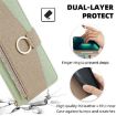 Redmi Note 14S 4G Green Litchi Texture Leather Crossbody Phone Case - 5