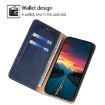 Redmi Note 14S 4G Blue Magnetic Leather Phone Case - Gloss Oil Finish - 3