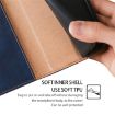 Redmi Note 14S 4G Blue Magnetic Leather Phone Case - Gloss Oil Finish - 6