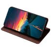 Redmi Note 14S 4G Dark Brown Magnetic Leather Phone Case Skin Feel - 4