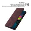 Redmi Note 14S 4G Dark Brown Magnetic Leather Phone Case Skin Feel - 5