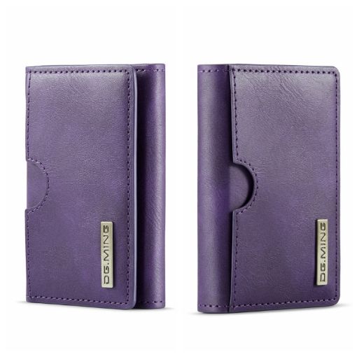 DG.MING M6 Series Purple 3-Fold Multi Card Wallet - 1