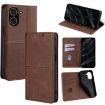 Redmi A5 4G Cow Texture Magnetic Leather Case Dark Brown 171.7mm - 1