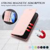 Xiaomi 14 Ultra 5G Pink RFID Leather Phone Case - Dual-Folded Magnetic - 6