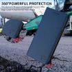 Xiaomi 14 Ultra 5G RC01 Dual-Fold Magnetic RFID Leather Case Blue - 7