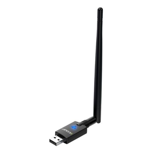 EDUP EP-AX900 900Mbps WiFi 6 Bluetooth 5.3 Dual-Band USB Adapter Black - 1