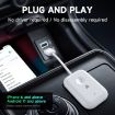 Dual Port Wired to Wireless CarPlay Adapter - USB & Type-C (White) - 2