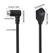 3m Mini DIN 7 Pin Core A/V Cable (Male to Female Elbow) - 3