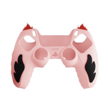 Sony PS5 Pink Flame Silicone Gamepad Protective Case - 1