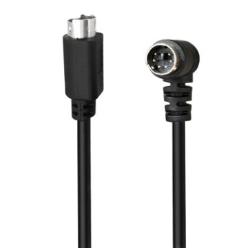Mini DIN 6 Pin Extension Cable 0.5m Male Elbow to Male Straight - 1