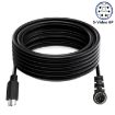 Mini DIN 6 Pin Extension Cable 0.5m Male Elbow to Male Straight - 4