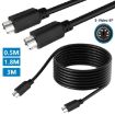 3m Mini DIN 6 Pin Core Extension Cable - Male to Male Straight - 5