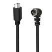 3m Mini DIN 6 Pin Extension Cable, Male Elbow to Male Straight - 1