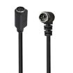 Mini DIN 6 Pin Extension Cable 0.5m (M to F Elbow) - 1