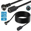 Mini DIN 6 Pin Extension Cable 0.5m (M to F Elbow) - 4