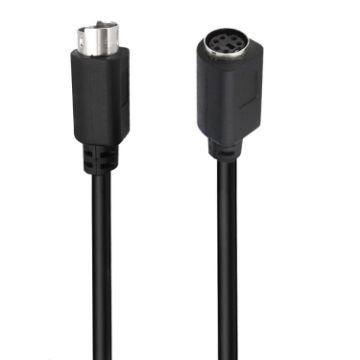 Mini DIN 6 Pin Extension Cable 0.5m (Male to Female Straight) - 1