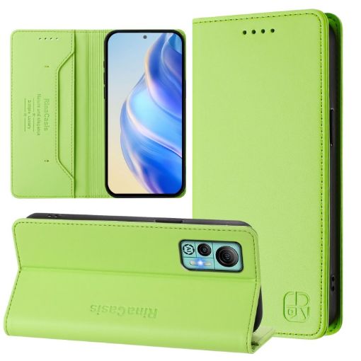 Ulefone Note 14 RC01 Grass Green RFID Leather Phone Case Dual-Folded - 1