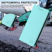 Ulefone Note 16 Pro Mint Green RFID Leather Phone Case Dual-Folded - 7