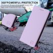 Ulefone Note 16 Pro Light Purple RFID Leather Phone Case Dual-Folded - 7